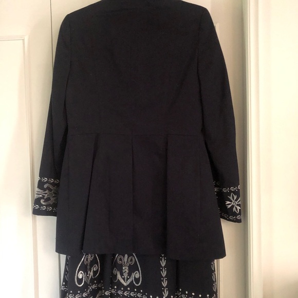 Exquisite |  100% Cotton Embellished Lined Skirt | Platinum “Soleil” series - Picture 2 of 11